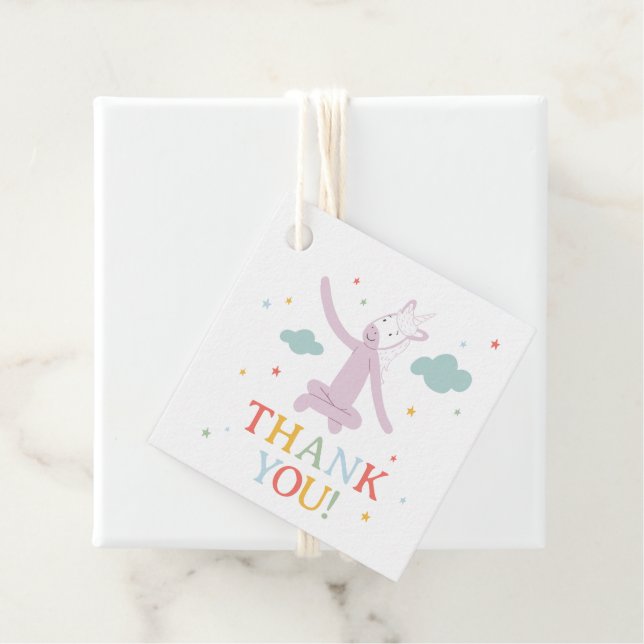 Slumberkins Unicorn Thank You Geschenkanhänger (Beispiel)