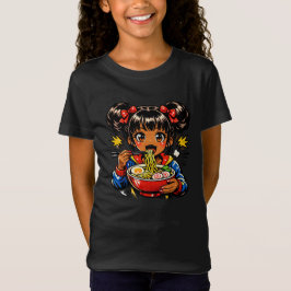 Slurp Nom Anime Girl Ramen Noodles T-Shirt
