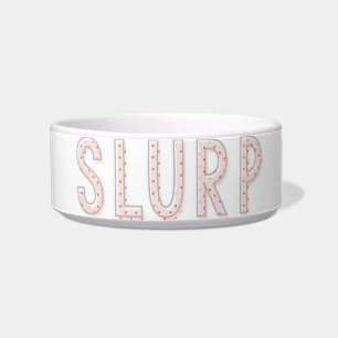 Slurp - rosa Punkte Napf