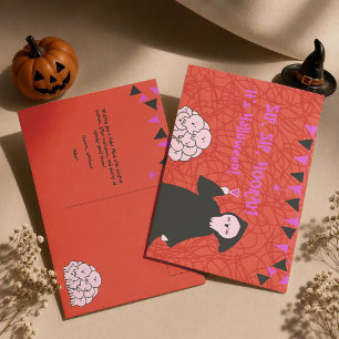 Slurp, Slurp, Hurra! Es ist Halloween Süßer Sensen Postkarte