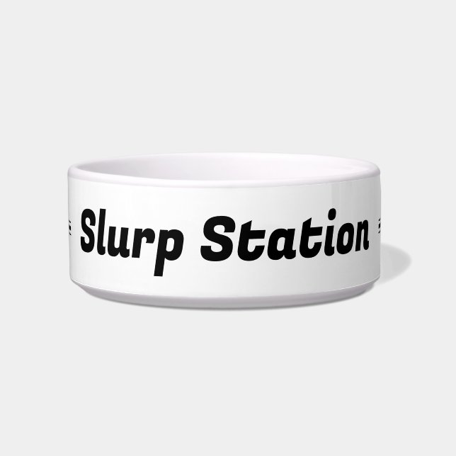 "Slurp Station" Dog Bowl Napf (Vorderseite)