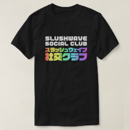 Slushwave Social Club Square auf dunklem LogoJr T-Shirt