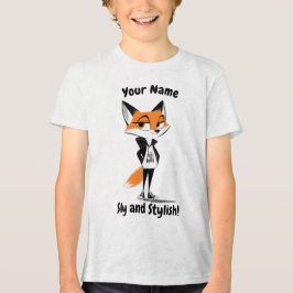 Sly and Stylish Fox - Clever und Niedliches Design Tri-Blend Shirt