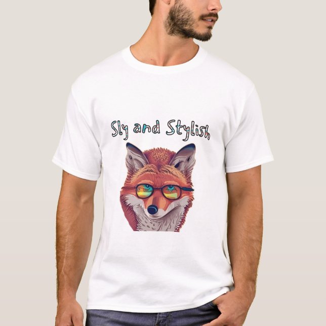 Sly and Stylish fox T-Shirt (Vorderseite)