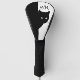 Sly Black Cat Initial Golf Headcover