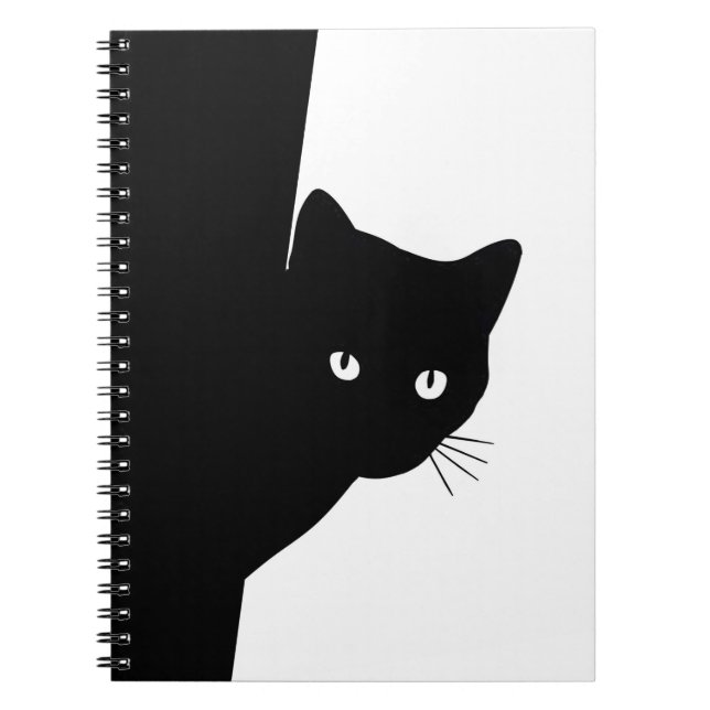 Sly Black Cat Notizblock (Vorderseite)