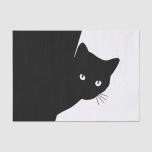 Sly Black Cat Seidenpapier