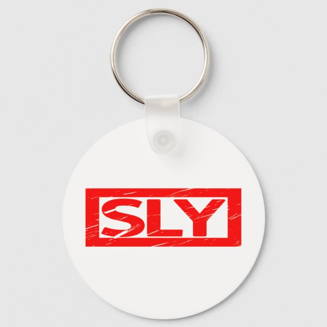 Sly Briefmarke Schlüsselanhänger (Vorderseite)