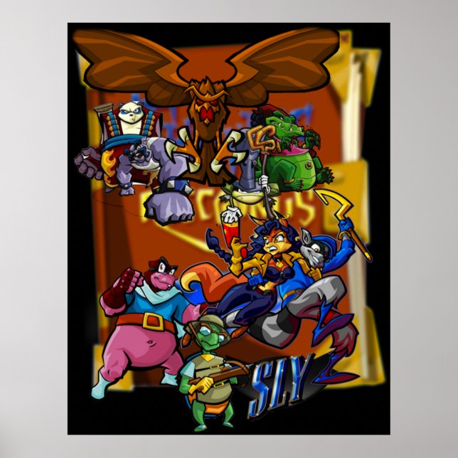 Sly Cooper und der Thievius Raccoonus Poster (Vorne)