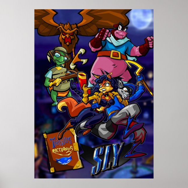 Sly Cooper und der Thievius Raccoonus Poster (Vorne)