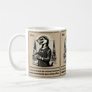 Sly Deals: Der verrückte Weasel-Politiker Kaffeetasse