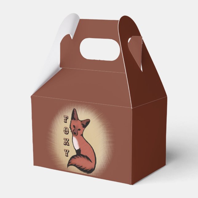 Sly Red Foxy Fox Geschenkschachtel (Vorderseite)