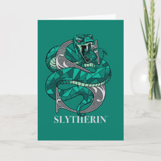 SLYTHERIN™ Crosshatched Emblem Karte