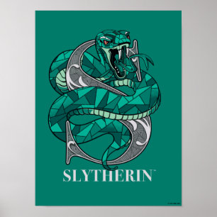 SLYTHERIN™ Crosshatched Emblem Poster