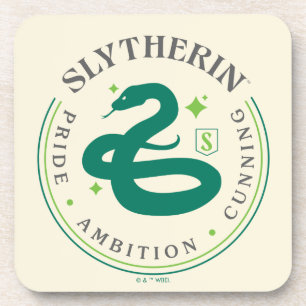 SLYTHERIN™ Green Snake House Pride Abzeichen Getränkeuntersetzer