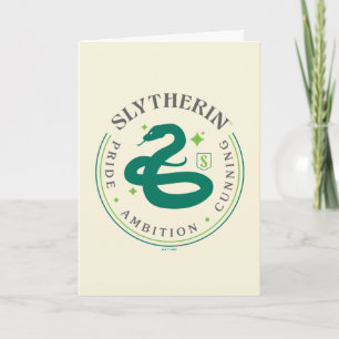 SLYTHERIN™ Green Snake House Pride Abzeichen Karte