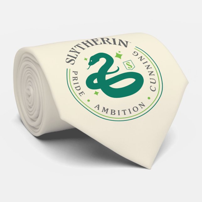 SLYTHERIN™ Green Snake House Pride Abzeichen Krawatte (Gerollt)