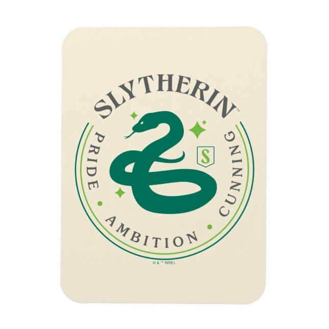 SLYTHERIN™ Green Snake House Pride Abzeichen Magnet (Vertikal)
