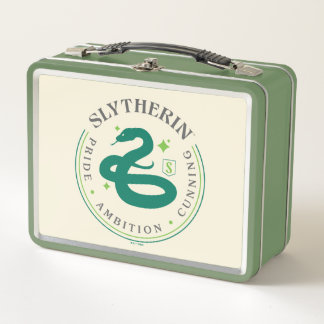 SLYTHERIN™ Green Snake House Pride Abzeichen Metall Brotdose