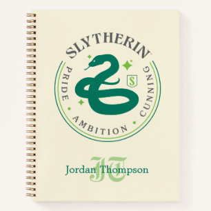 SLYTHERIN™ Green Snake House Pride Abzeichen Notizbuch