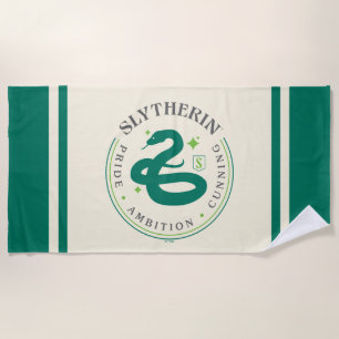 SLYTHERIN™ Green Snake House Pride Abzeichen Strandtuch