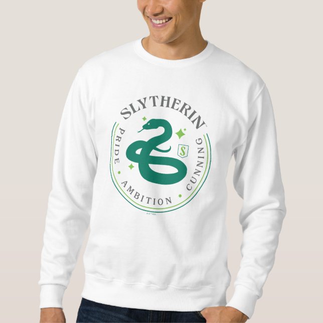 SLYTHERIN™ Green Snake House Pride Badge Sweatshirt (Vorderseite)