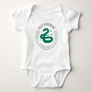SLYTHERIN™ Grünes Schlangen-Haus-Stolz-Abzeichen Baby Strampler