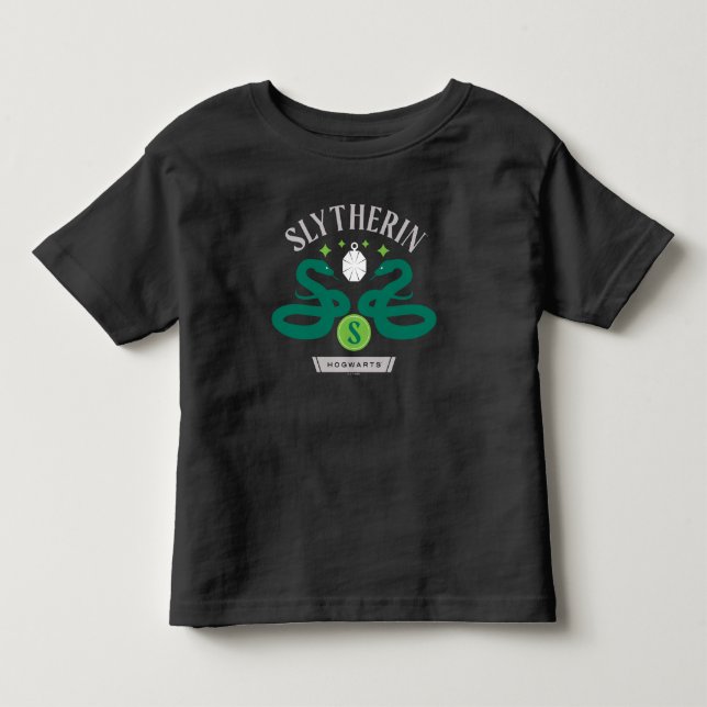 SLYTHERIN™ Haus Doppel-Schlangen-Anhänger Grafik Kleinkind T-shirt (Vorderseite)