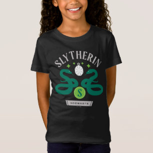 SLYTHERIN™ Haus Doppelschlangen-Anhänger Grafik T-Shirt