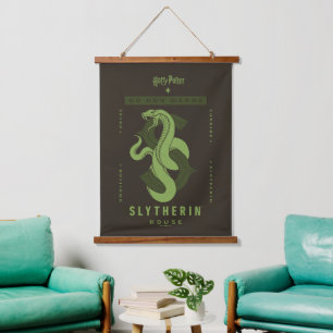 SLYTHERIN™ House auf jeden Fall Wandteppich Mit Holzrahmen