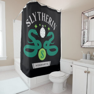 SLYTHERIN™ House Doppel-Schlangen-Anhänger Grafik Duschvorhang