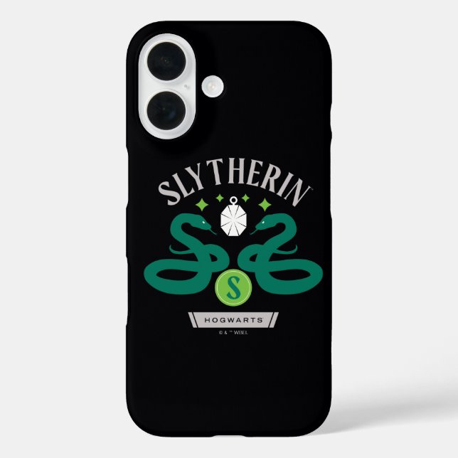 SLYTHERIN™ House Double Snake Locket Graphic Case-Mate iPhone Hülle (Rückseite)