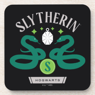 SLYTHERIN™ House Double Snake Locket Graphic Getränkeuntersetzer