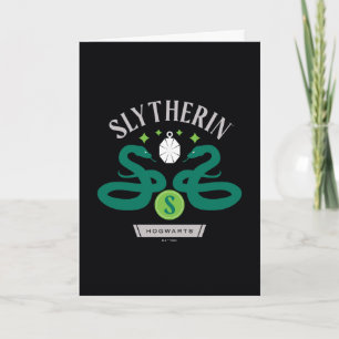 SLYTHERIN™ House Double Snake Locket Graphic Karte