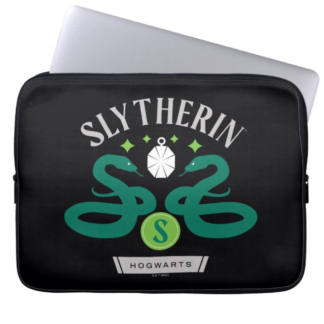 SLYTHERIN™ House Double Snake Locket Graphic Laptopschutzhülle (Vorderseite)