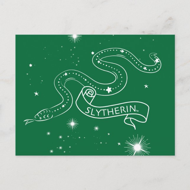 SLYTHERIN™ Konstellation Graphic Feiertagspostkarte (Vorderseite)