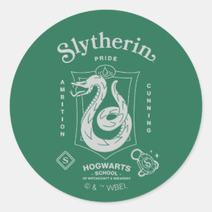 SLYTHERIN™ Stolz Ehrgeiz List Crête Runder Aufkleber
