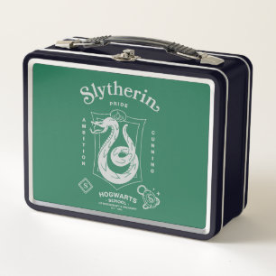 SLYTHERIN™ Stolz Ehrgeiz List Wappen Metall Brotdose