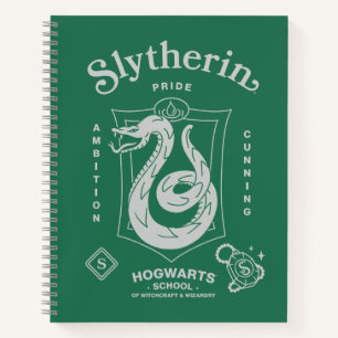 SLYTHERIN™ Stolz Ehrgeiz List Wappen Notizbuch