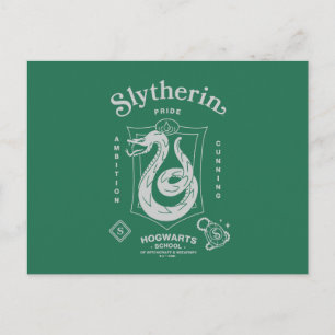 SLYTHERIN™ Stolz Ehrgeiz List Wappen Postkarte
