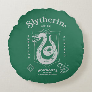 SLYTHERIN™ Stolz Ehrgeiz List Wappen Rundes Kissen