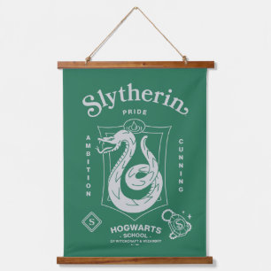 SLYTHERIN™ Stolz Ehrgeiz List Wappen Wandteppich Mit Holzrahmen