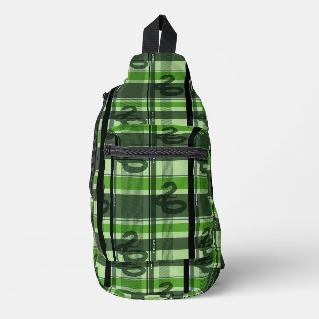 SLYTHERIN™ Tartan Kariertes Muster Crossbody Bag (Vorderseite)