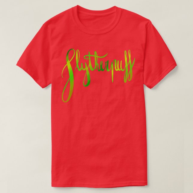 Slytherpuff Galligraphie T-Shirt (Design vorne)