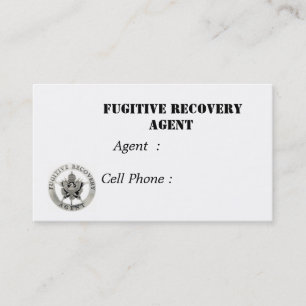 sm.badge, Fugitive Erholungs-Agent, Agent: Cer… Visitenkarte