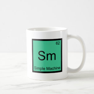 Sm - Einfache Maschine Chemie Element Symbol T-Shi Tasse