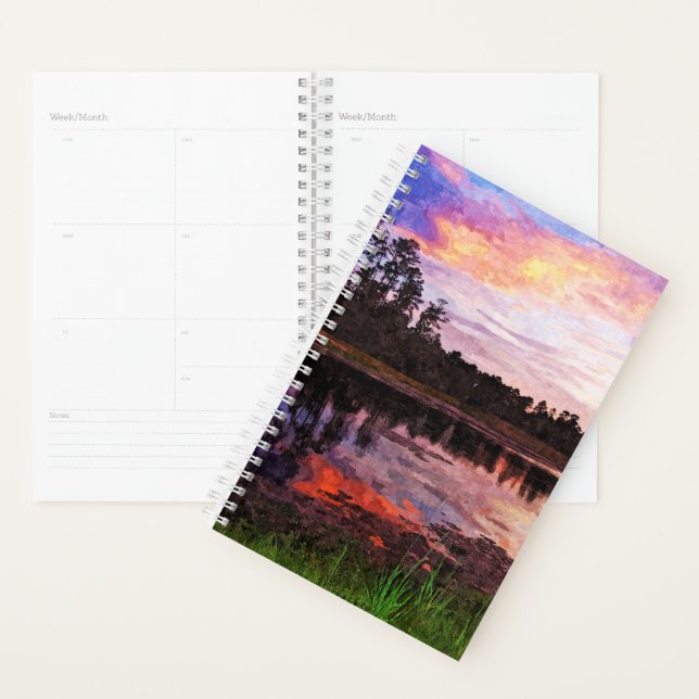 Sm Planner Sonnenuntergang am Teich Planer (Anzeige)
