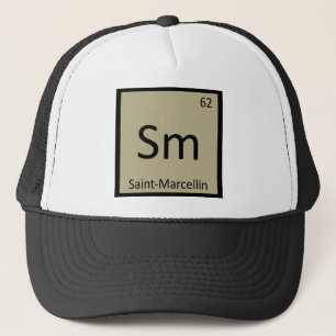 Sm - Saint-Marcellin Käse Chemie Symbol Truckerkappe