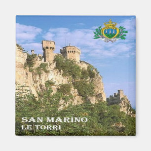 SM - San Marino - Die zwei Türme Magnet
