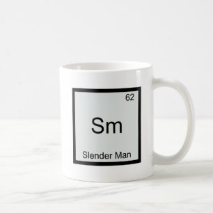 Sm - Slender Man Meme Chemisches Periodensystem Tasse